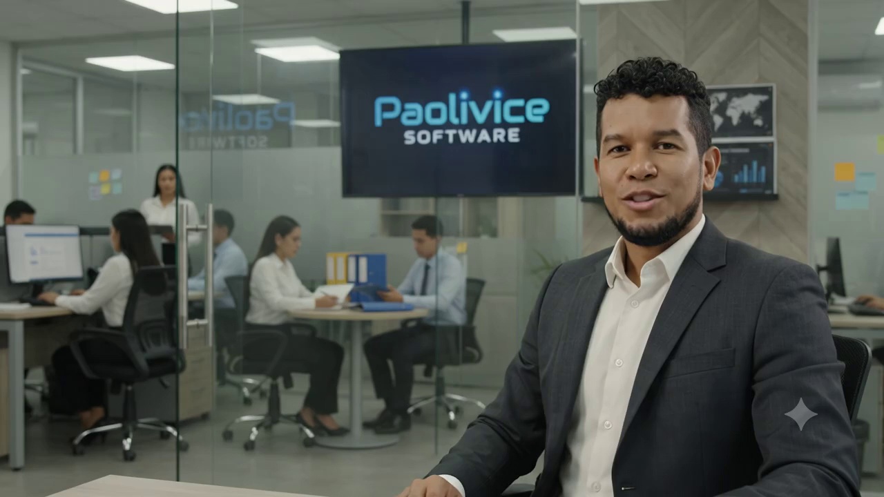 Ambiente corporativo y equipo de trabajo en Paolivice Software